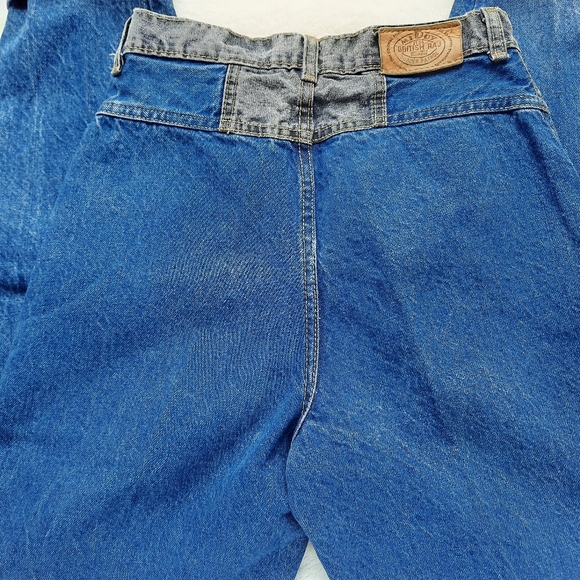 Vintage 90's Two Tone High Rise Mom Jeans Taper Leg Jeans Y2K Size 4 Fall - Picture 4 of 10